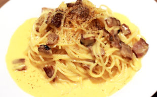 自家製ベーコンのカルボナーラ～燻製でパスタはもっと美味くなる