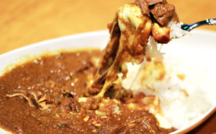 ランチカレーの新メニュー〜スカモルツァ・アフミカータと生青とうがらしの辛カレー〜