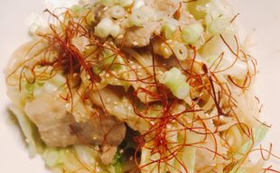 【期間限定】キャベツと豚肉のスタミナたっぷり和風パスタ