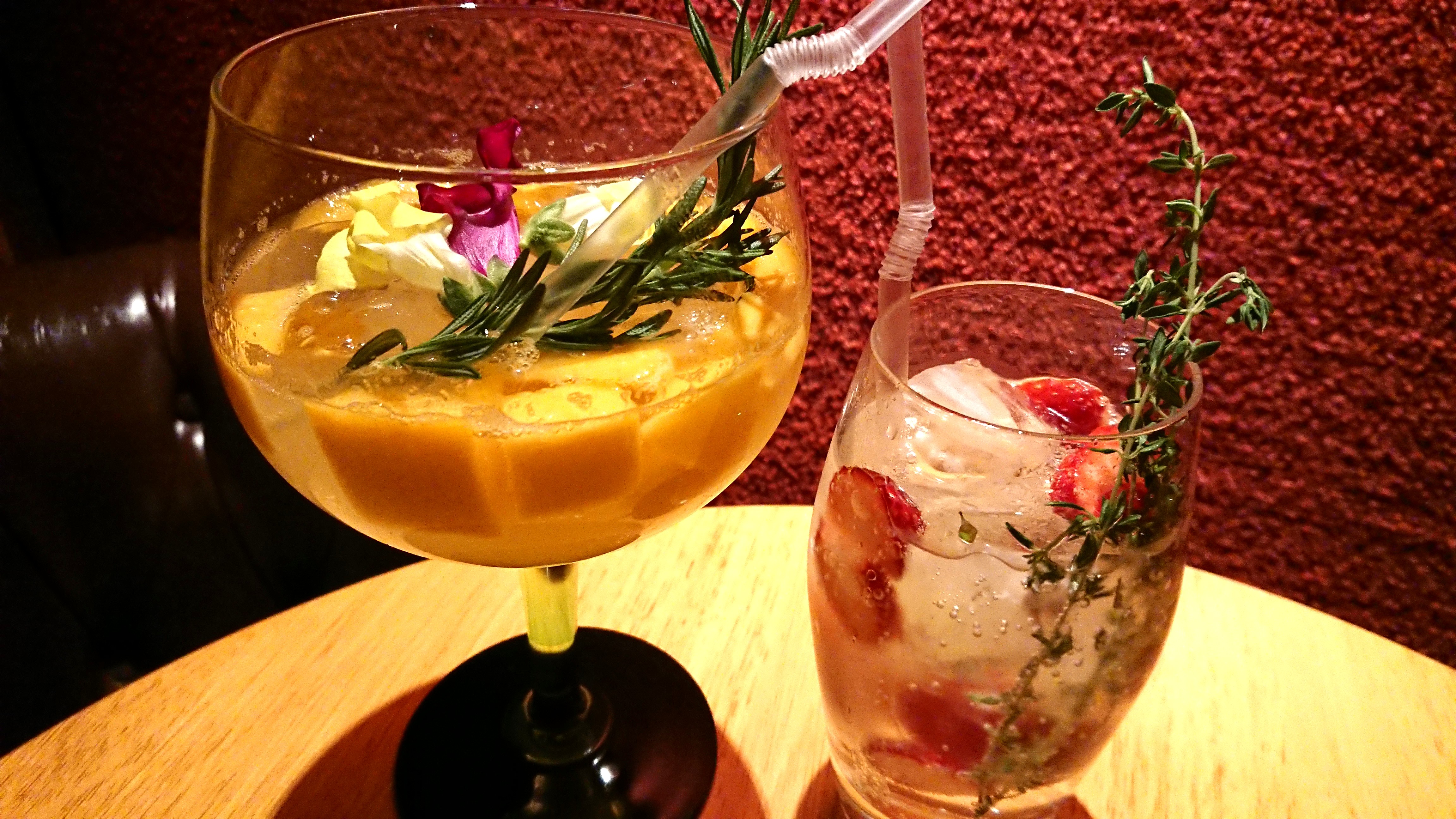 〈専用〉食品サンプル　カクテル2点 秋を感じるフルーツのカクテルが勢ぞろい！東京・銀座「BAR S