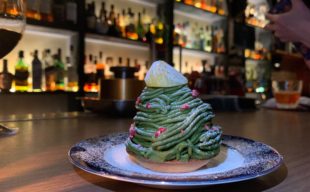 【冬の新作スイーツ】クリスマス仕様の抹茶味のモンブラン