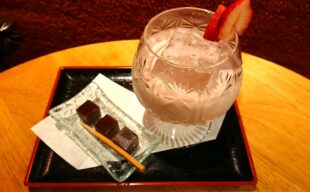 【春限定】桜と栃乙女の和菓子カクテル