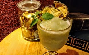 【夏の生フルーツカクテル】ゴールデンパインのフローズン・モヒート～ノンアルコールでもお作りします